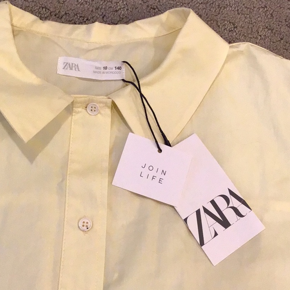 Yellow Zara top